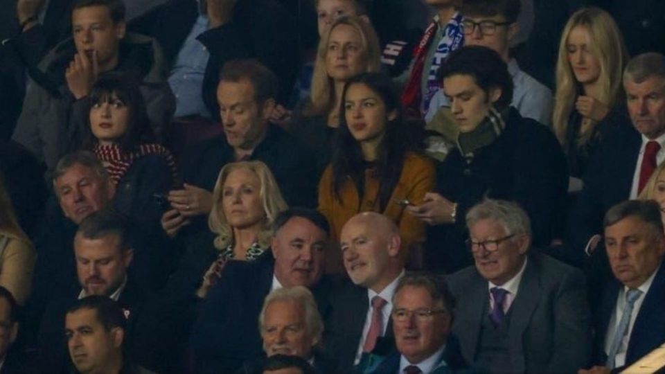 Thelin was spotted in the Old Trafford crowd during Manchester United - Chelsea alongside some famous faces