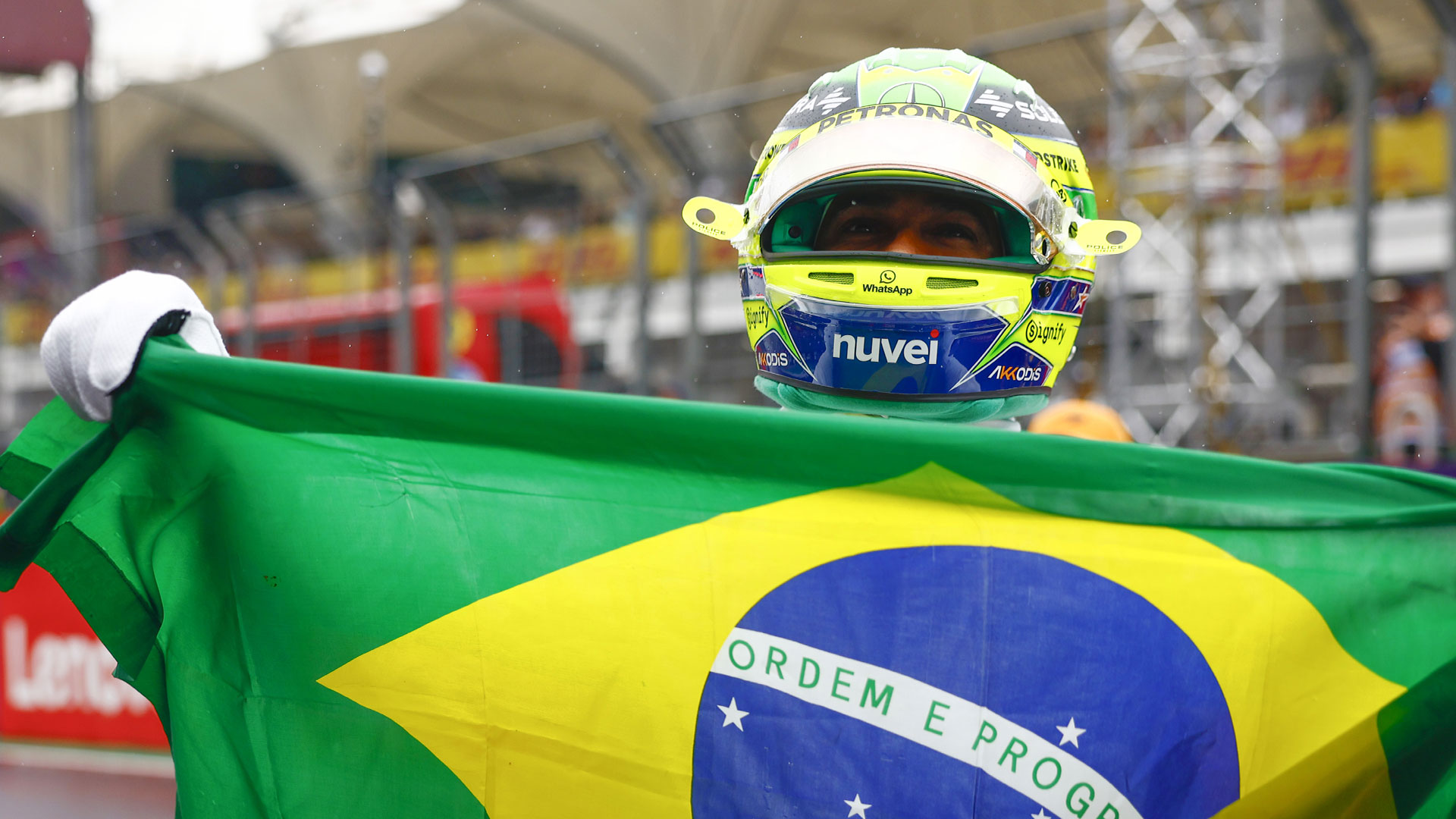 Lewis Hamilton celebrates 'biggest honour of my F1 career' in front of delighted crowd despite disastrous Brazilian GP