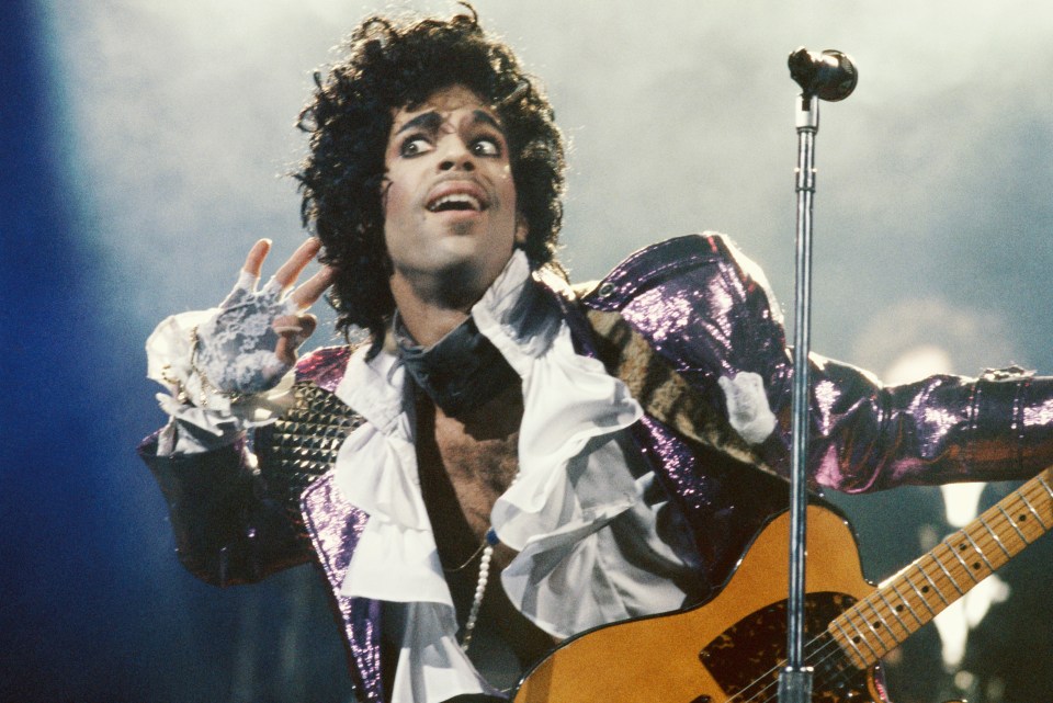 Prince performs in concert circa 1985 in Los Angeles, California