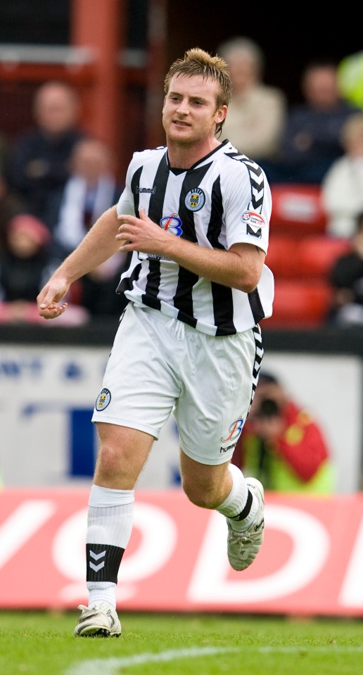 Chris Birchall during his St Mirren days