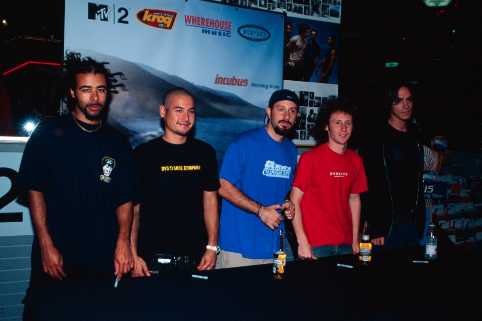 Incubus pictured in 2001