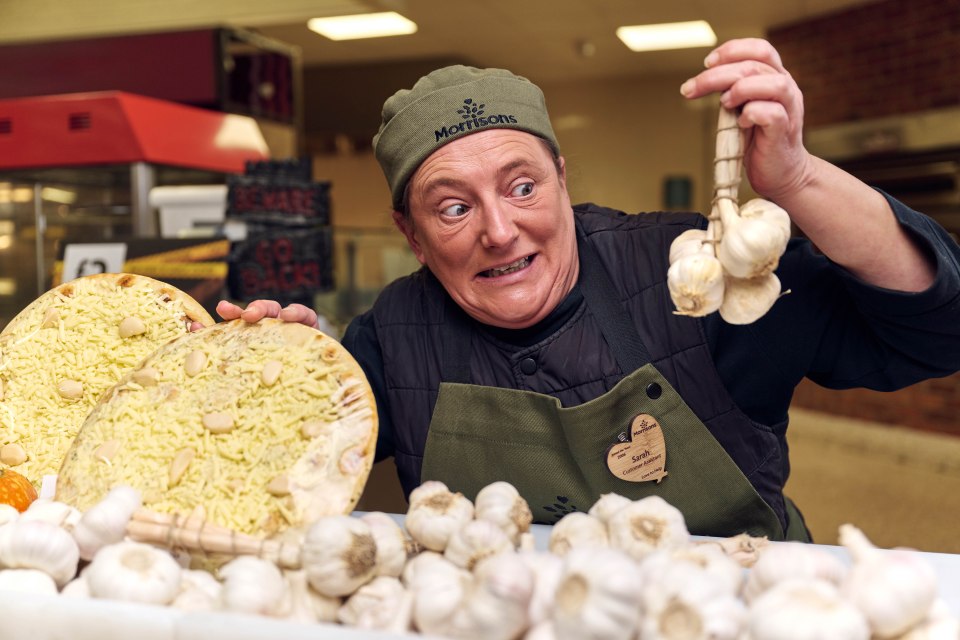 The limited-edition 10-inch pizza has 10 more gloves of garlic than the regular version