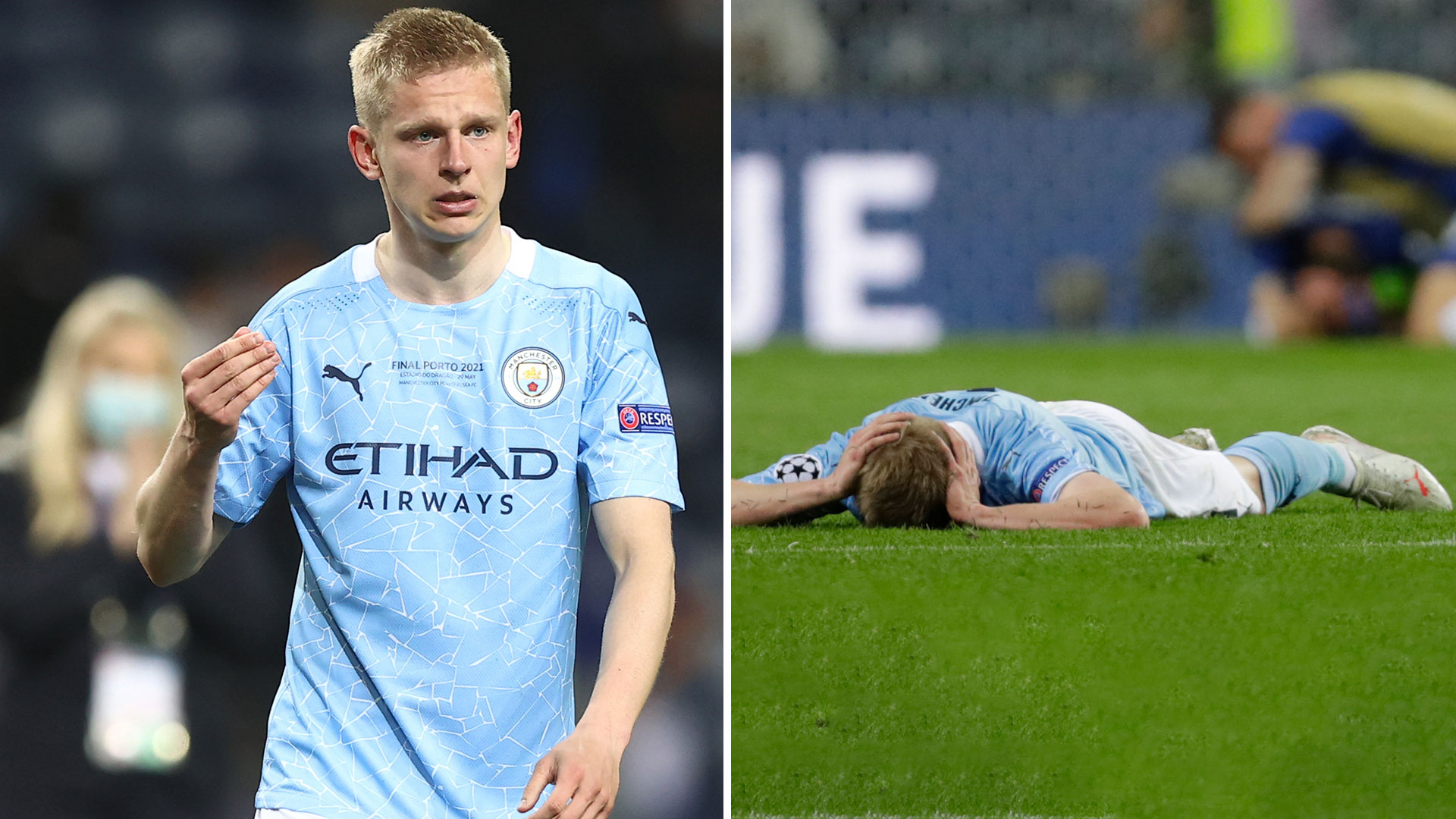 Zinchenko reveals 's***' Champions League final display left him in tears with Arsenal star not eating for two days