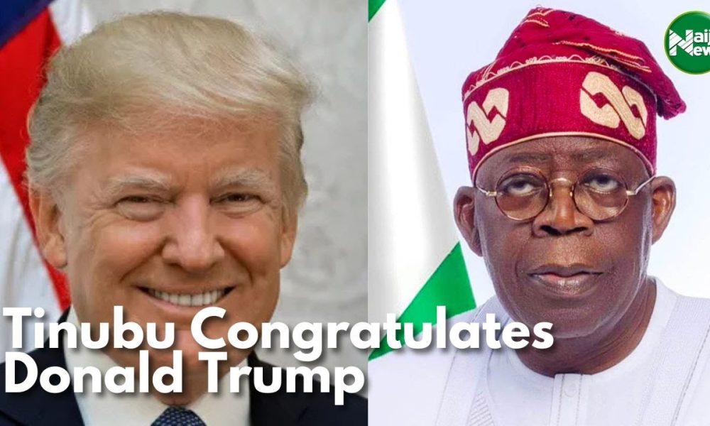 US Election: Tinubu Congratulates Donald Trump