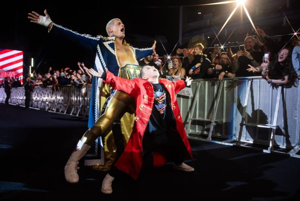 Dykes' son was picked from the crowd for an amazing moment