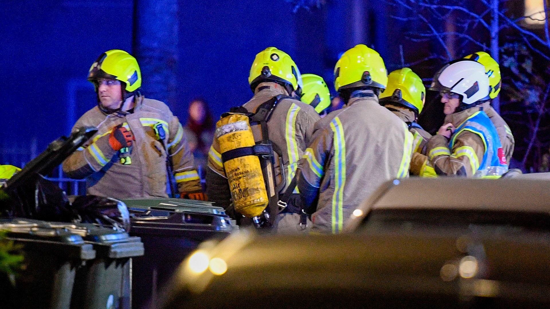 Fire crews battle blaze at Scots flat as paramedics rush to scene to help injured residents