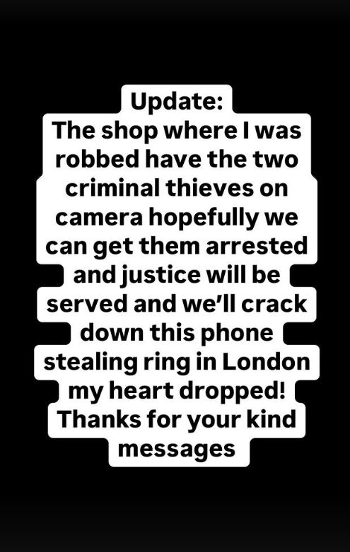 He said a phone stealing ring had stolen his phone