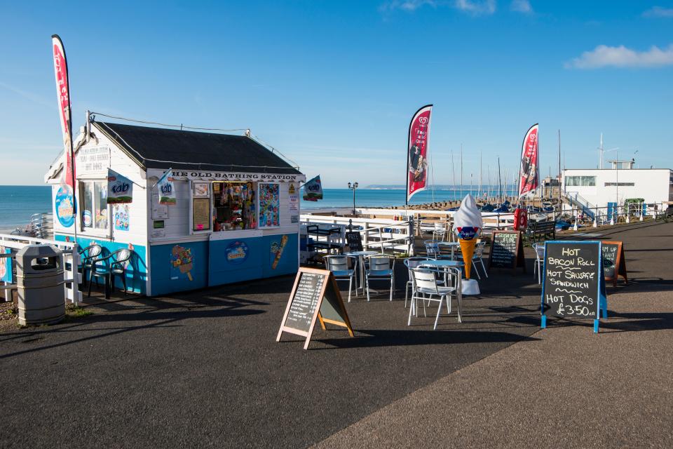 You can still find your traditional seaside snacks along the beach