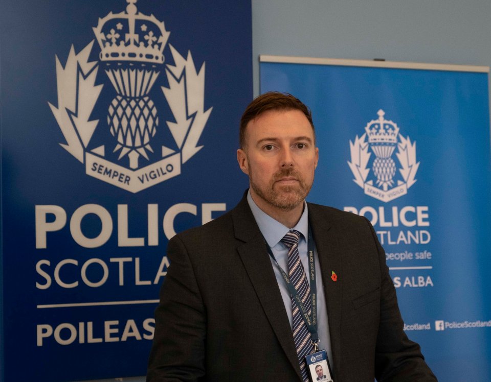 Detective Inspector Stuart Gilles from Police Scotland speaking about the Shona Stevens murder 30years ago in Irvine.