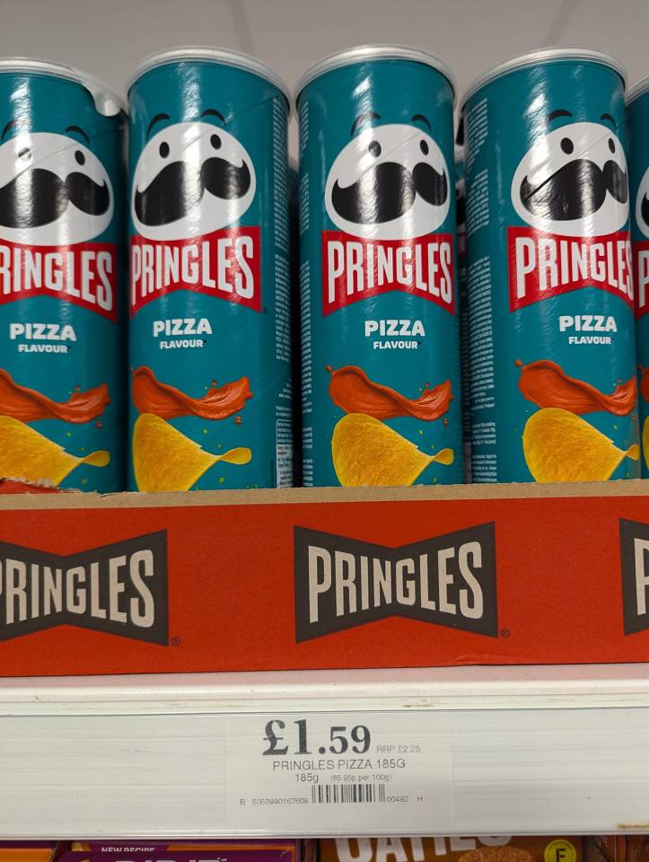 One shopper spotted pizza flavoured Pringles at Home Bargains for £1.59