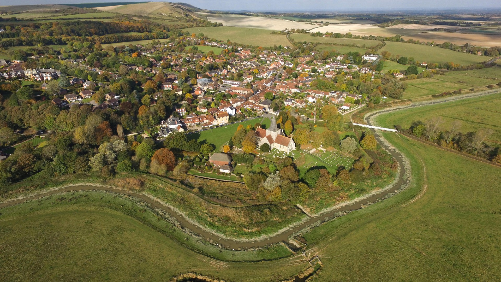 Little English village named one of the UK’s best has huge wine estate and pretty new hotel