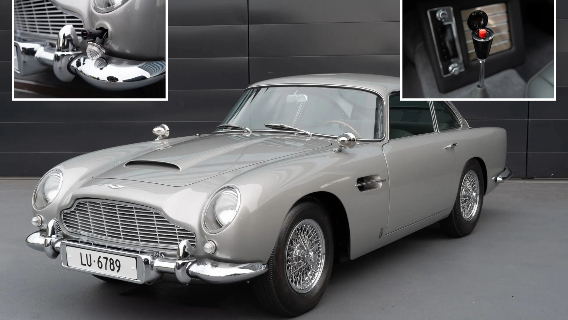 Ultra-rare Aston Martin with 007 gadgets including hidden GUNS, ejector seat button & radar tracker hits auction