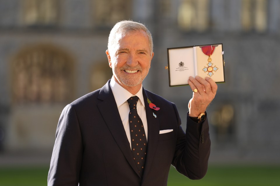 The former Rangers boss with his CBE