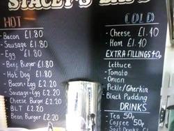 A bacon bap will only set you back £1.80 as fans questioned how the single mum can afford to live