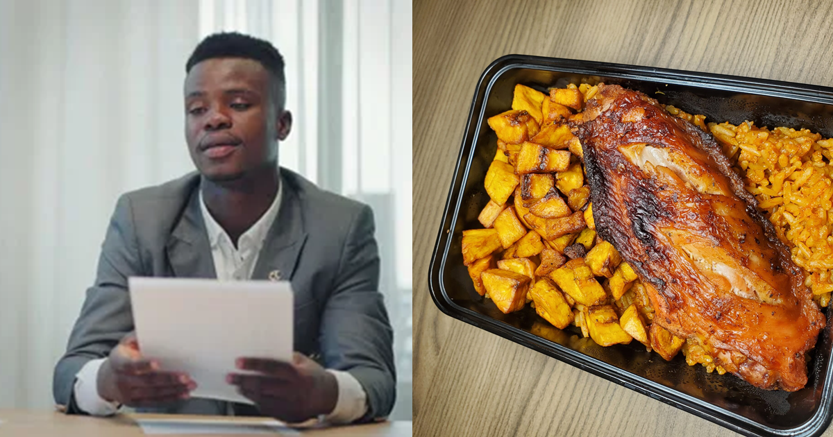 "I would have loved to see the look on his face when you offered to get him a meal" – Nigerian HR warms hearts after ordering food for t!red and s@d job applicant before interview (IMAGE)