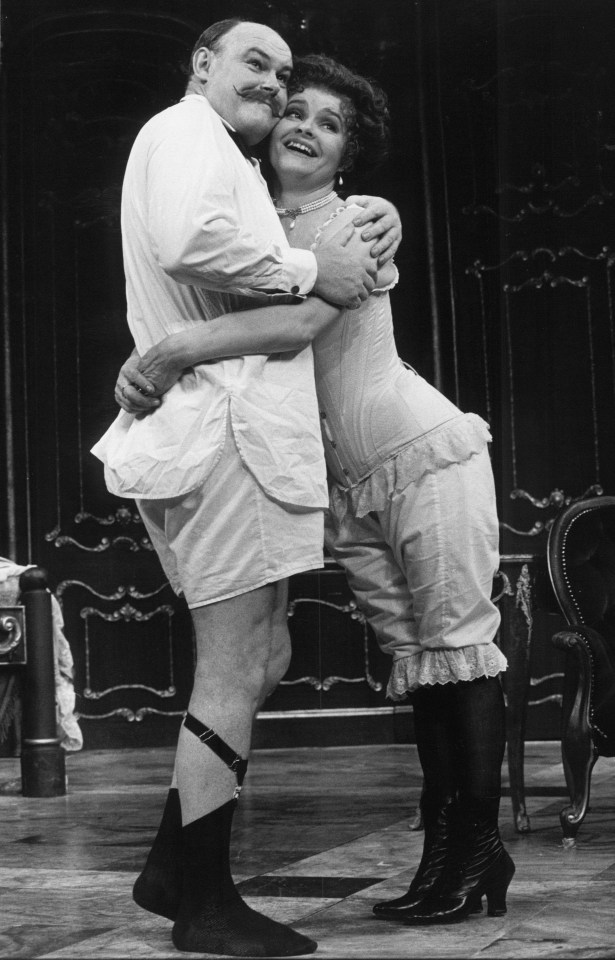 Timothy co-starring with Prunella in 1984 play Big In Brazil