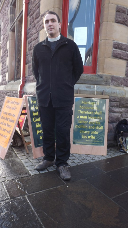 Rev Kenneth Stewart was among those protesting the decision