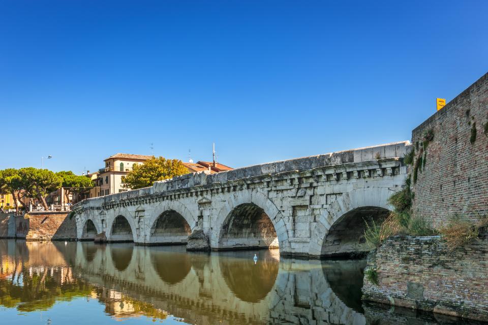 Just like other Italian cities, Rimini is packed with historical attractions and places of interest, including Ponte di Tiberio (pictured)