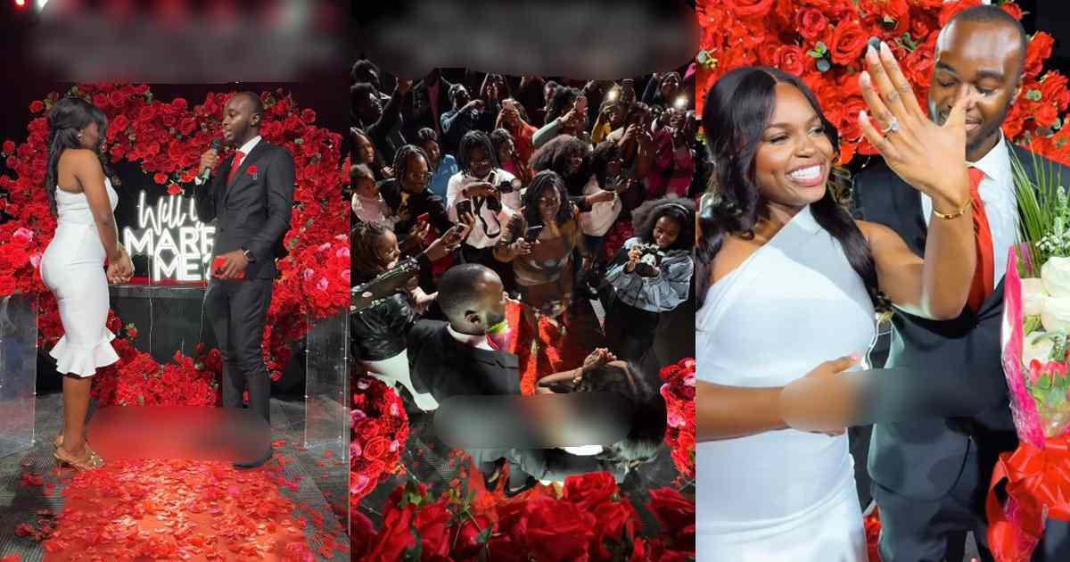 Lady was astonished as choir rehearsal turned out to be a surprise wedding proposal (WATCH)