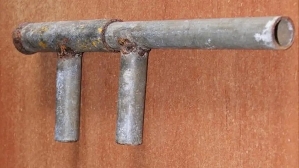 DIY 'slam guns' , like this found in nearby Nottingham, are being wielded by crooks