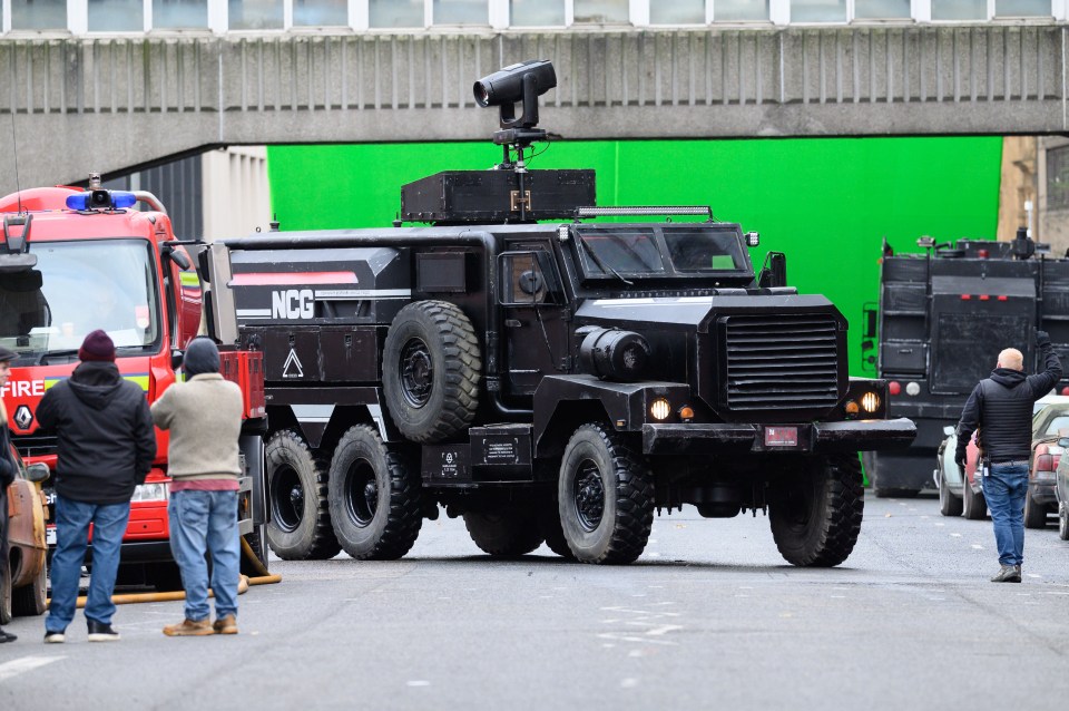 The streets of Glasgow were transformed into a dystopian New York set