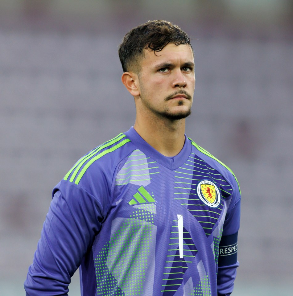 Slicker during one of his outings with the Scotland Under-21s