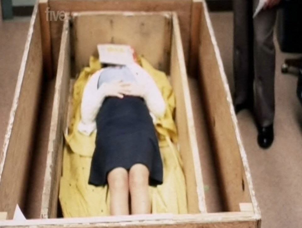 She was kept in a series of homemade boxes, which were pitch-black and little bigger than a coffin