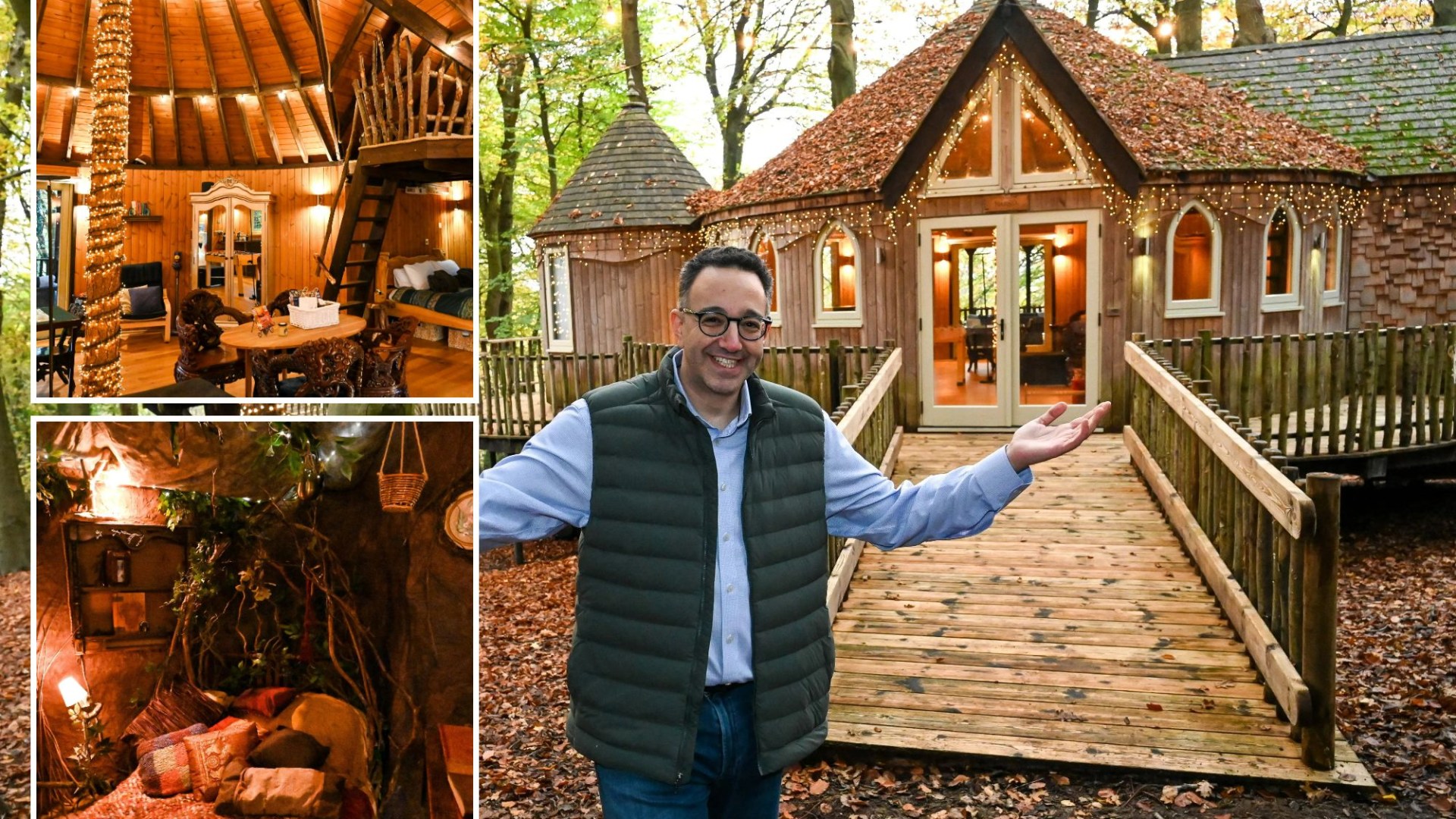 I built ‘Britain’s best treehouse’ inspired by fantasy world with ‘magic’ wardrobe, hidden doors & mind-boggling lights