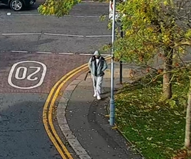 CCTV photo issued by Northamptonshire Police of Pankaj Lamba, on Jaffe Road in Illford