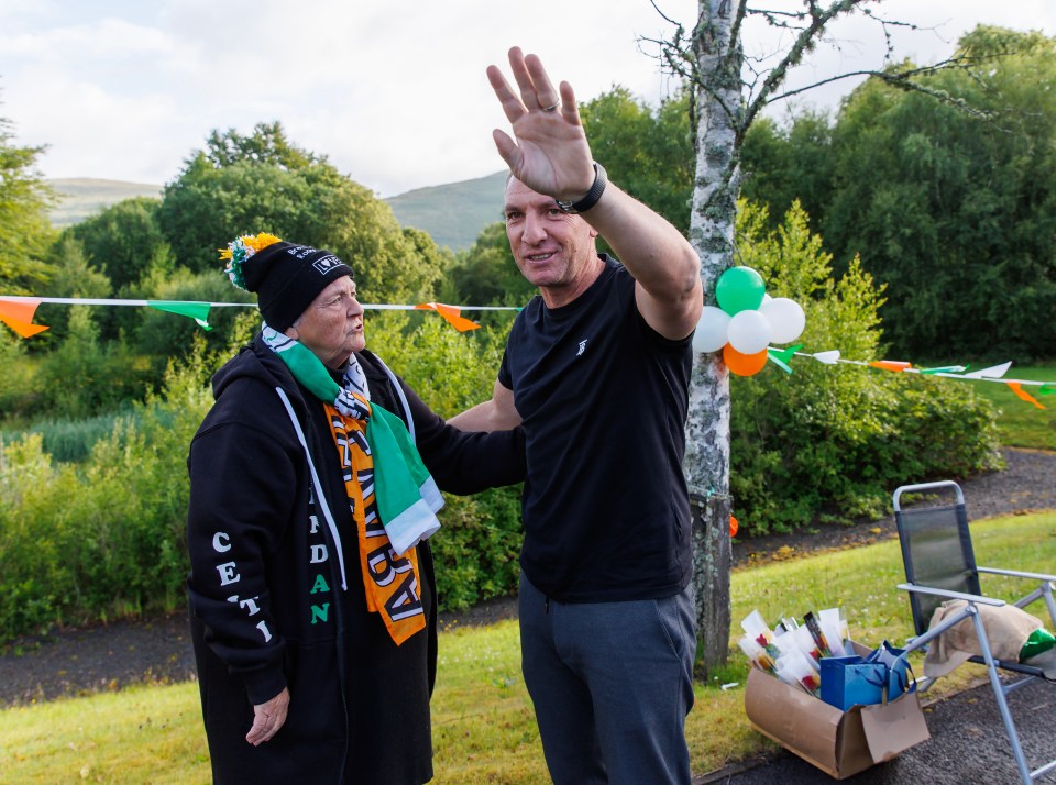 He was given a warm welcome by biggest fan Patsy Cullen when he reported back last year