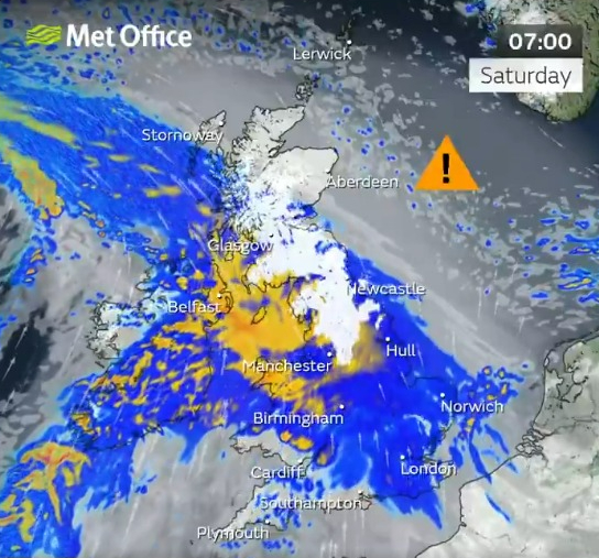 Storm Bert is set to batter the UK with heavy snow, 70mph winds and heavy rain