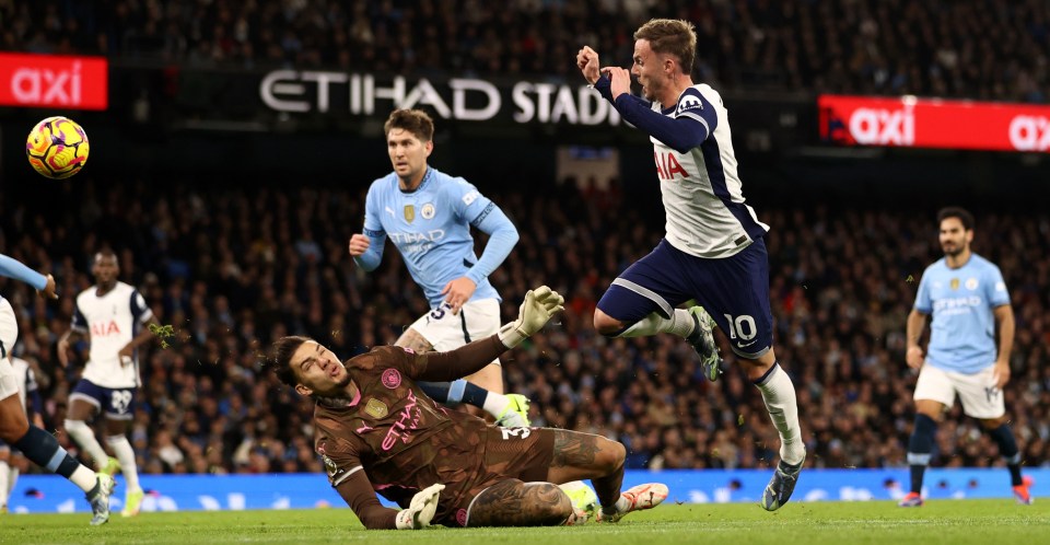 Maddison then lifted a superb finish over Ederson to double Spurs' lead