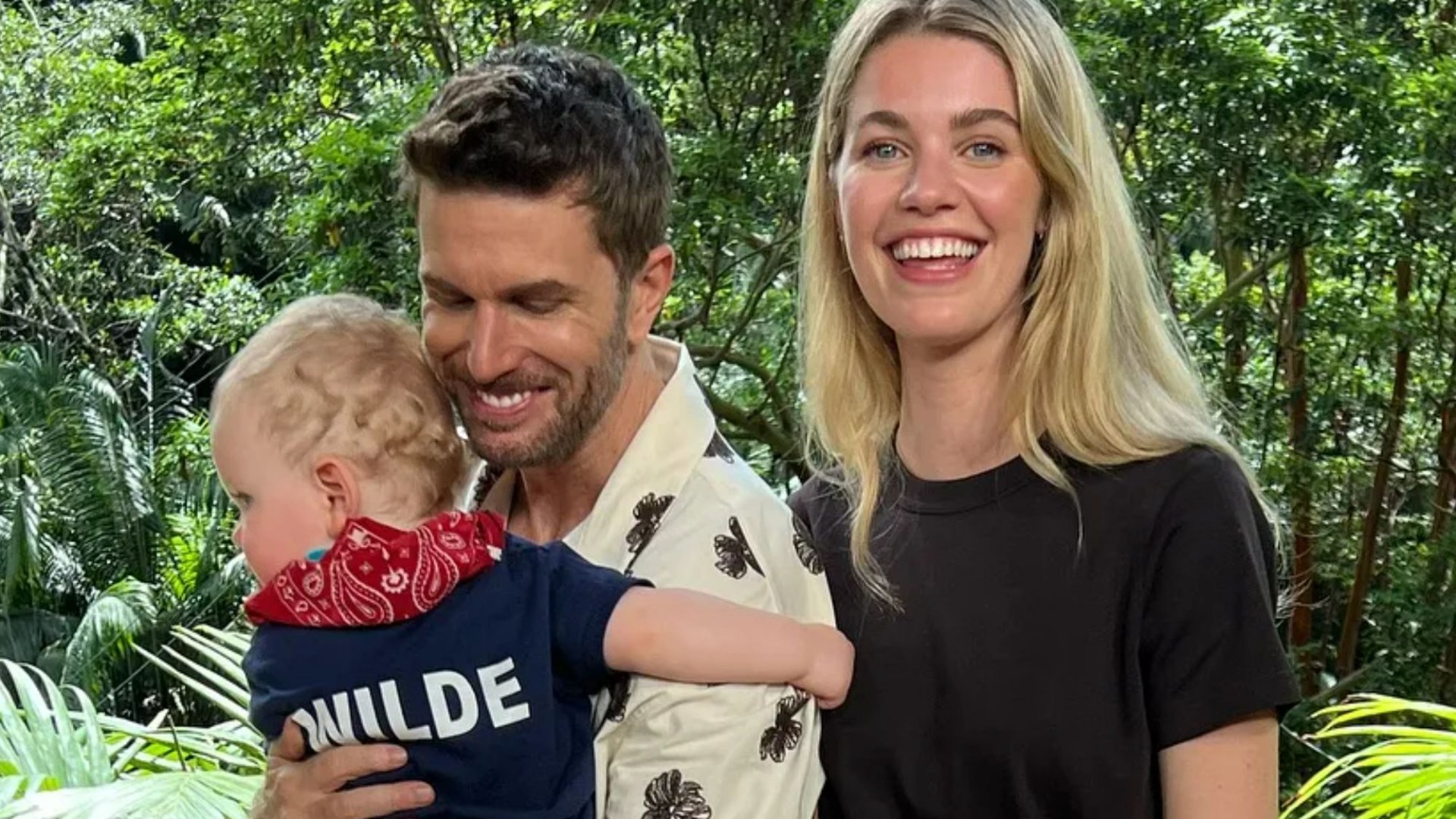 Joel Dommett shares adorable video of rarely-seen son Wilde on I’m A Celebrity set in Australia with wife Hannah Cooper