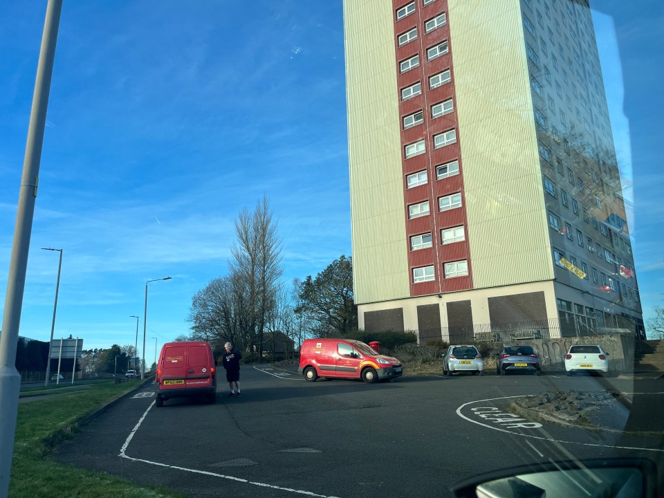 Residents in the block are having to go to a sorting office to collect post