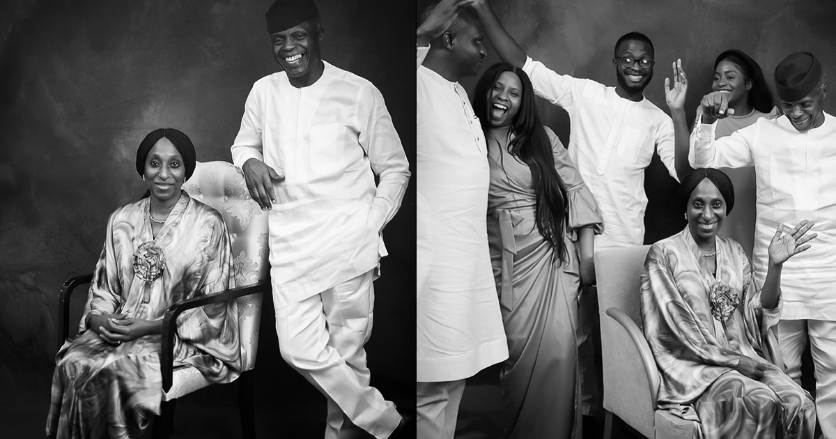 Former Vice President, Yemi Osinbajo and wife Dolapo celebrate 35th wedding anniversary (IMAGES)