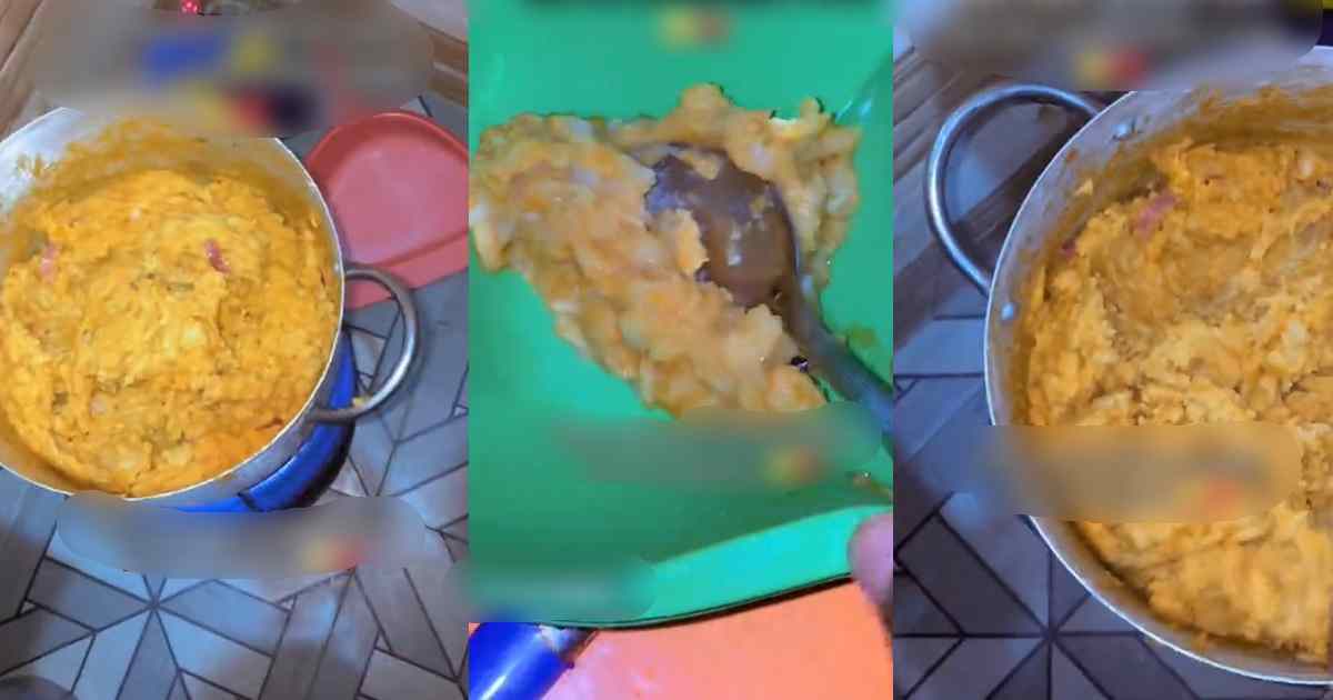 Nigerian man dr@gs friend's girlfriend for cooking beans porridge-like macaroni (WATCH)