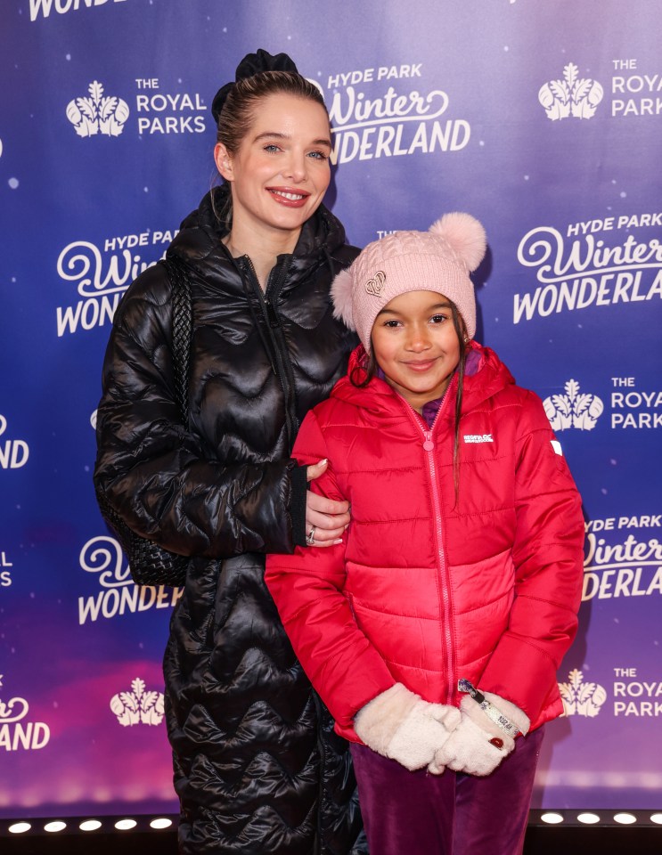 The former Coronation Street star took her daughter to the opening of London's Winter Wonderland