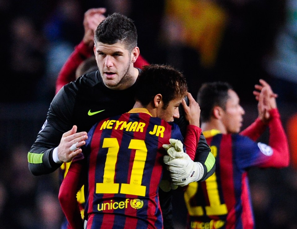 Barcelona's stars were in awe of Forster after a Champions League defeat