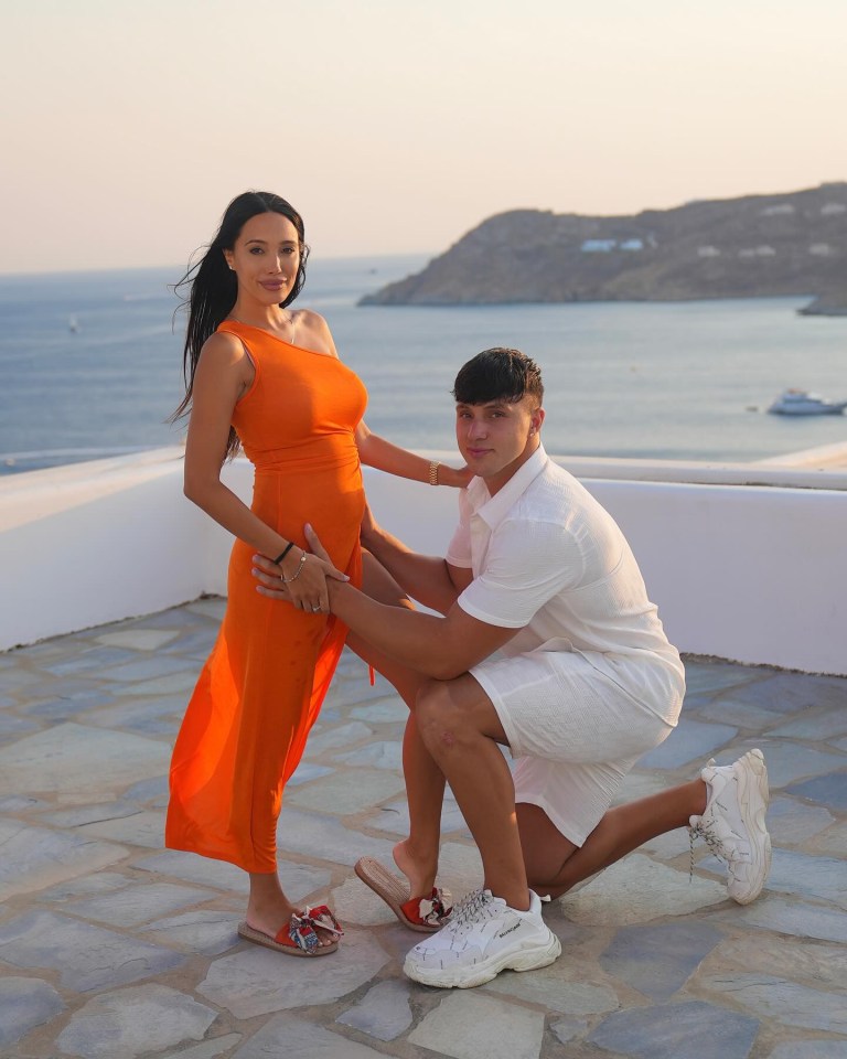 The couple were married last year in Greece