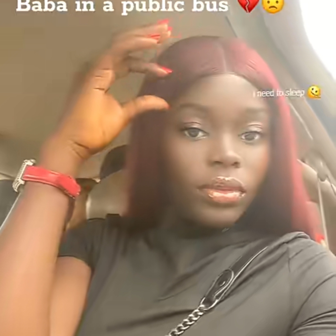 Lady shares video of elderly man watching inappropriate clips on public bus