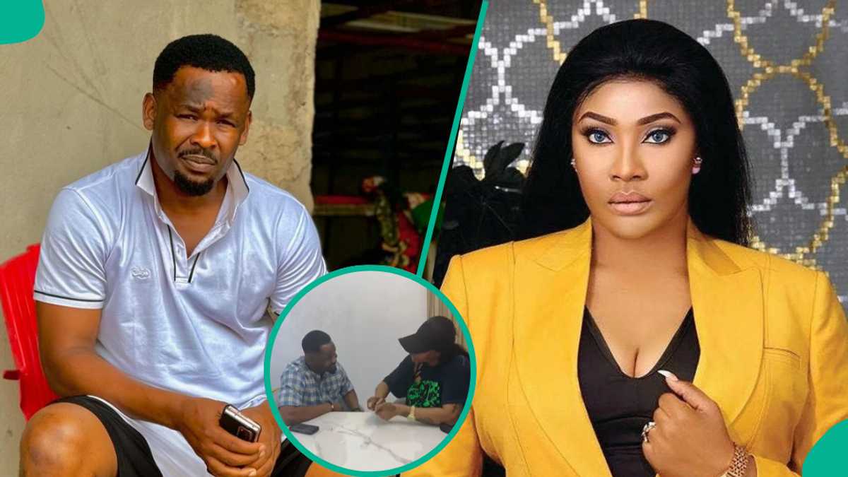 After Fighting Zubby Michael Over Junior Pope, Angela Okorie Reunites With Actor in Video: “My Baby”