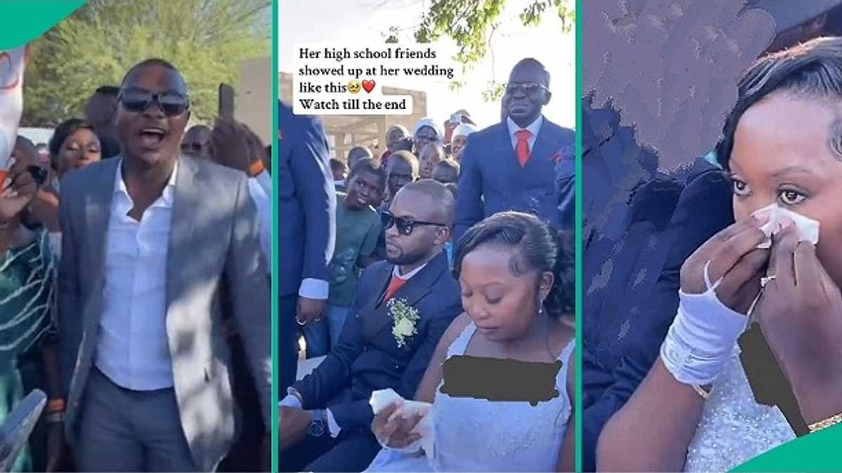 Bride Sheds Tears of Joy as High School Friends Gift Her 10,000 Namibian Dollars, Video Trends