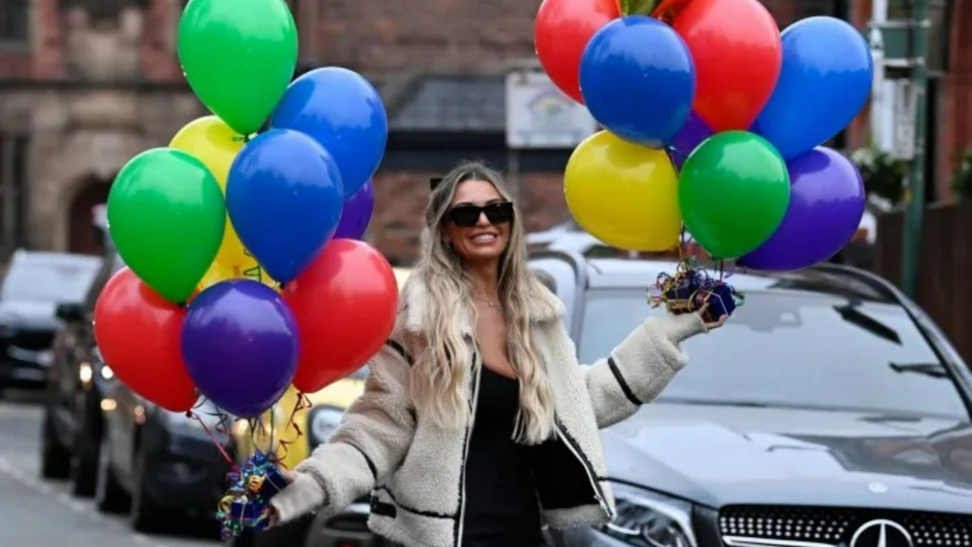 Christine McGuinness celebrates estranged husband Paddy's Children In Need success with 'well done daddy' balloons