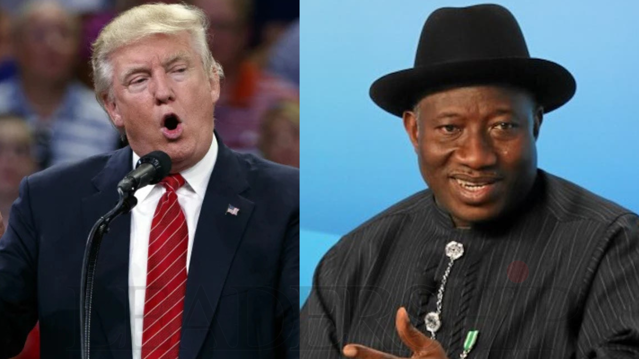 Ex-President Jonathan Hails Trump's Victory, Says It's 'Testament To Leadership’