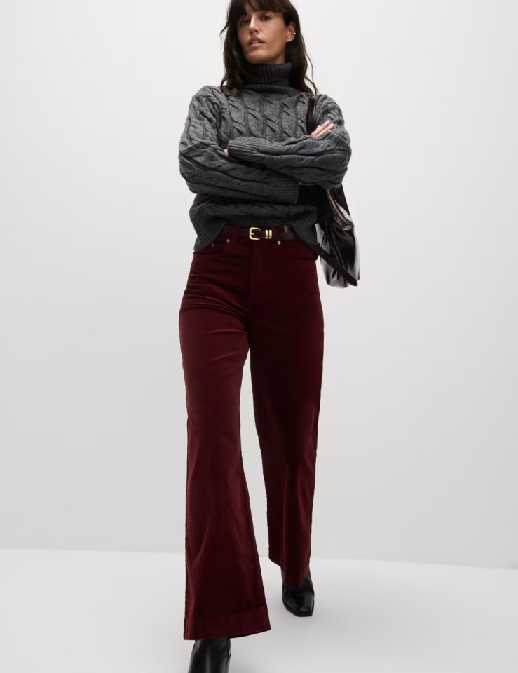 The trendy trousers come in a range of different colours, perfect for autumn and winter