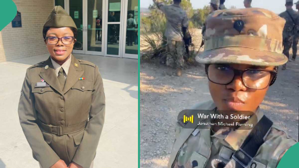 "God Bless America": Lady Joins US Army After Undergoing Tough Training That Transformed Her Life