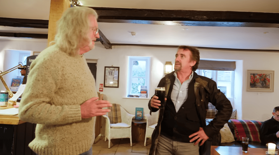 He welcomed his former co-star James May into his boozer