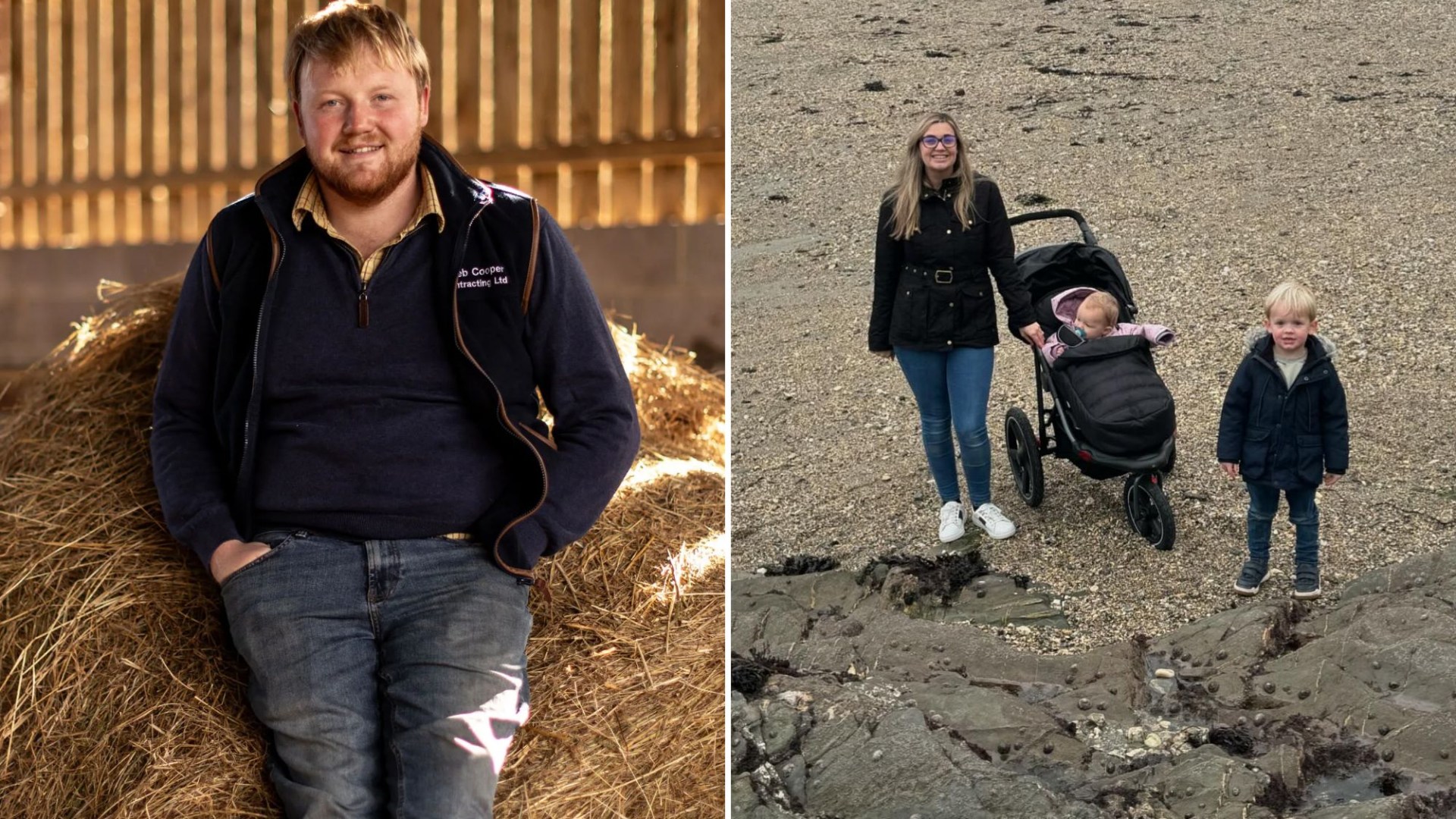 Kaleb Cooper shares adorable family snap as he takes rare break from farm to for seaside holiday