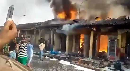 Midnight Fire Razes Shops In Kano Market