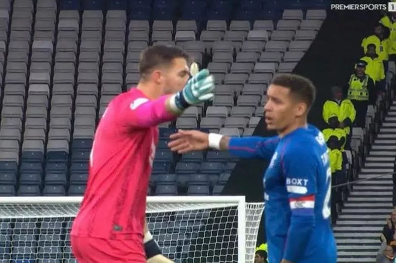 The Rangers captain argued with Jack Butland as his team trailed and was later subbed off by Philippe Clement with Gers still being held